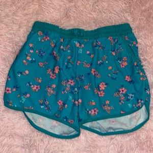 Teal Floral So Shorts